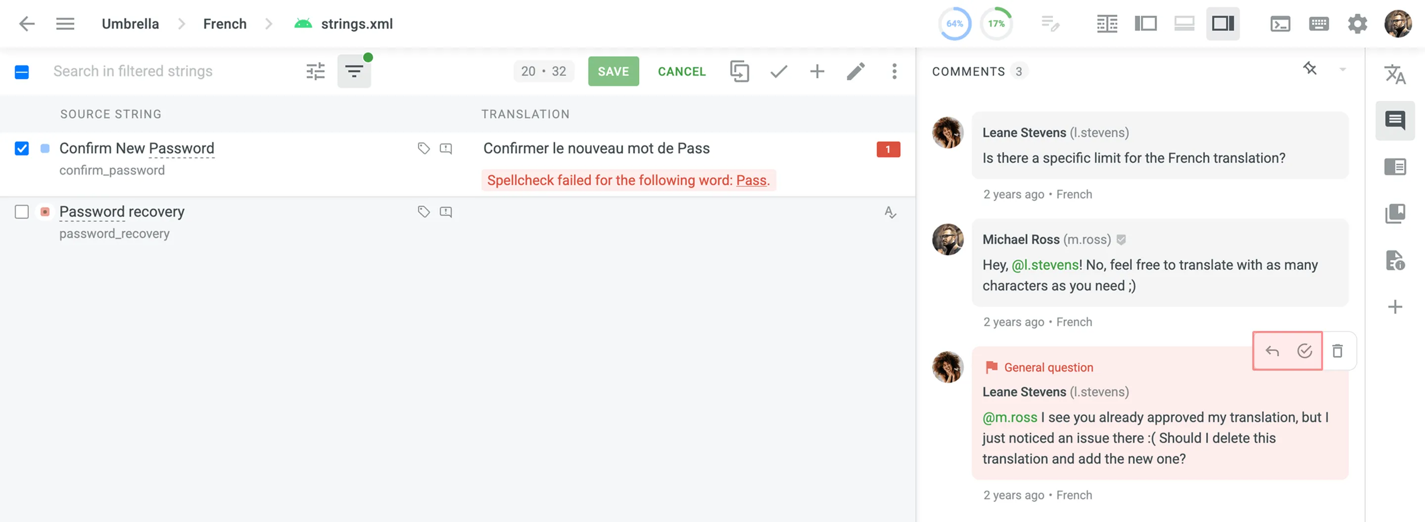 Issue options for Managers